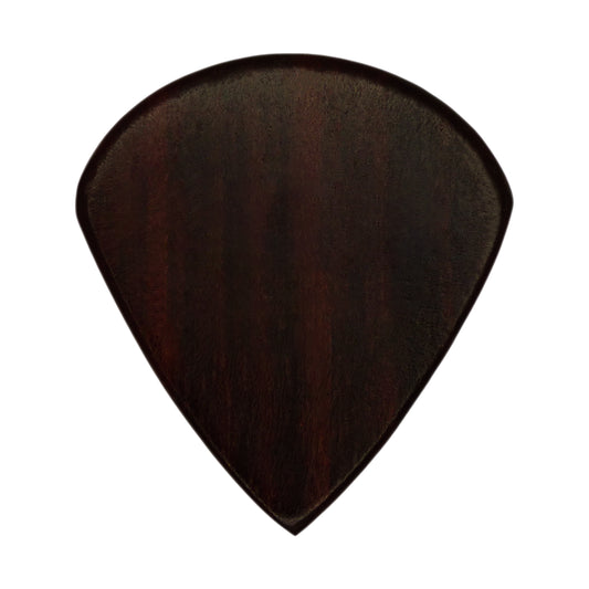 Rosewood Guitar Or Bass Pick - 1.5 mm Ultra Heavy Gauge - Jazz XL Shape - Natural Finish Handmade Specialty Exotic Plectrum