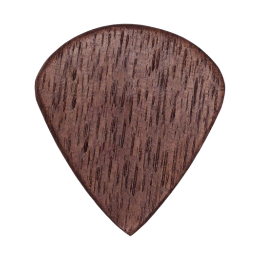 Walnut Wood Guitar Or Bass Pick - 1.5 mm Ultra Heavy Gauge - Jazz XL Shape - Natural Finish Handmade Specialty Exotic Plectrum