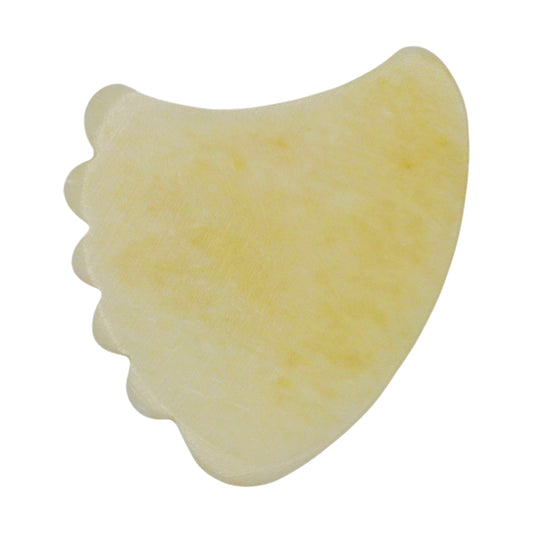 Camel Bone Guitar Or Bass Pick - 1.5 mm Ultra Heavy Gauge - 390 Shark Fin Shape - Natural Finish Handmade Specialty Exotic Plectrum