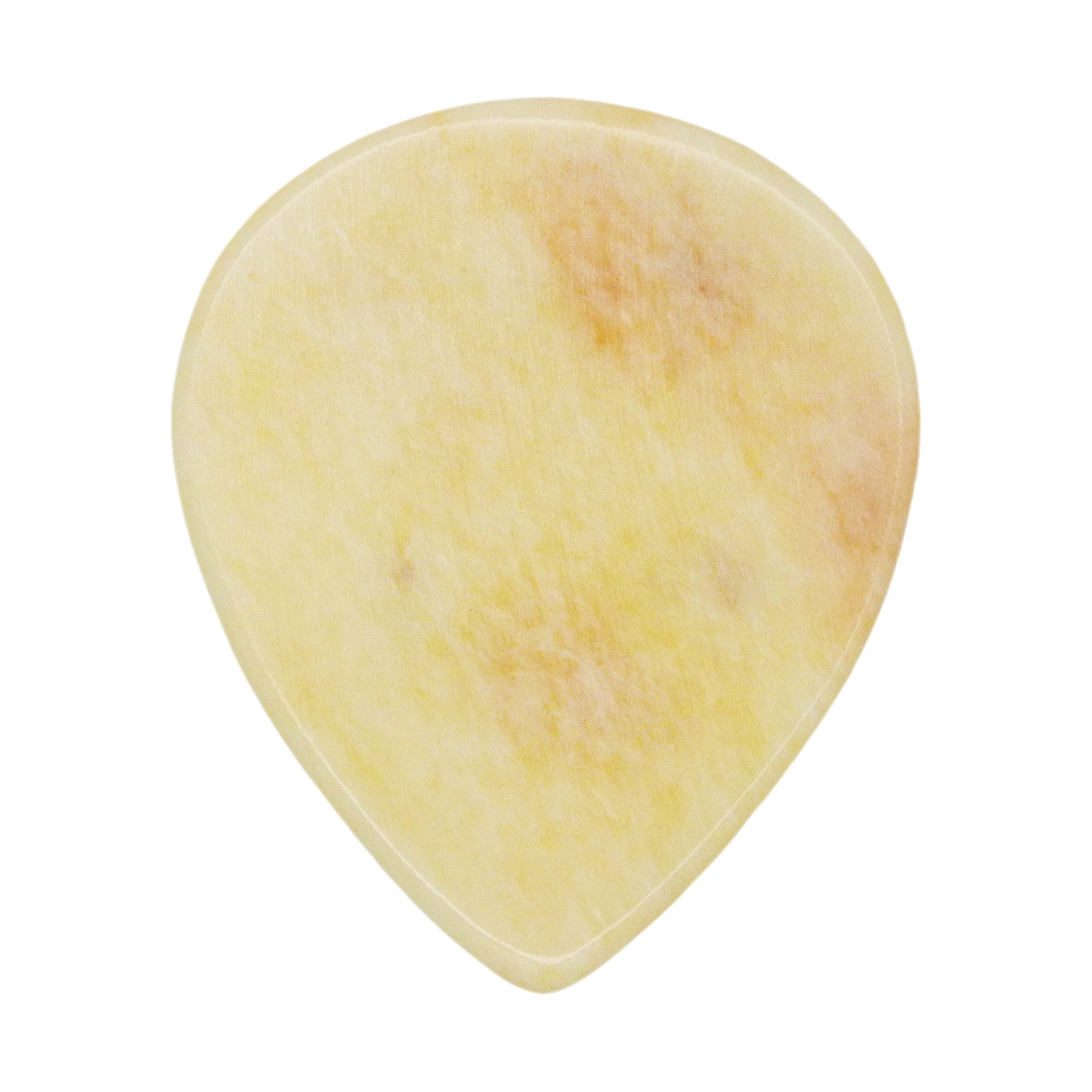 Camel Bone Guitar Or Bass Pick - 1.5 mm Ultra Heavy Gauge - 347 Large Teardrop Shape - Natural Finish Handmade Specialty Exotic Plectrum