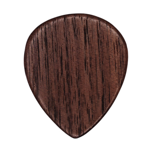 Walnut Wood Guitar Or Bass Pick - 1.5 mm Ultra Heavy Gauge - 347 Large Teardrop Shape - Natural Finish Handmade Specialty Exotic Plectrum