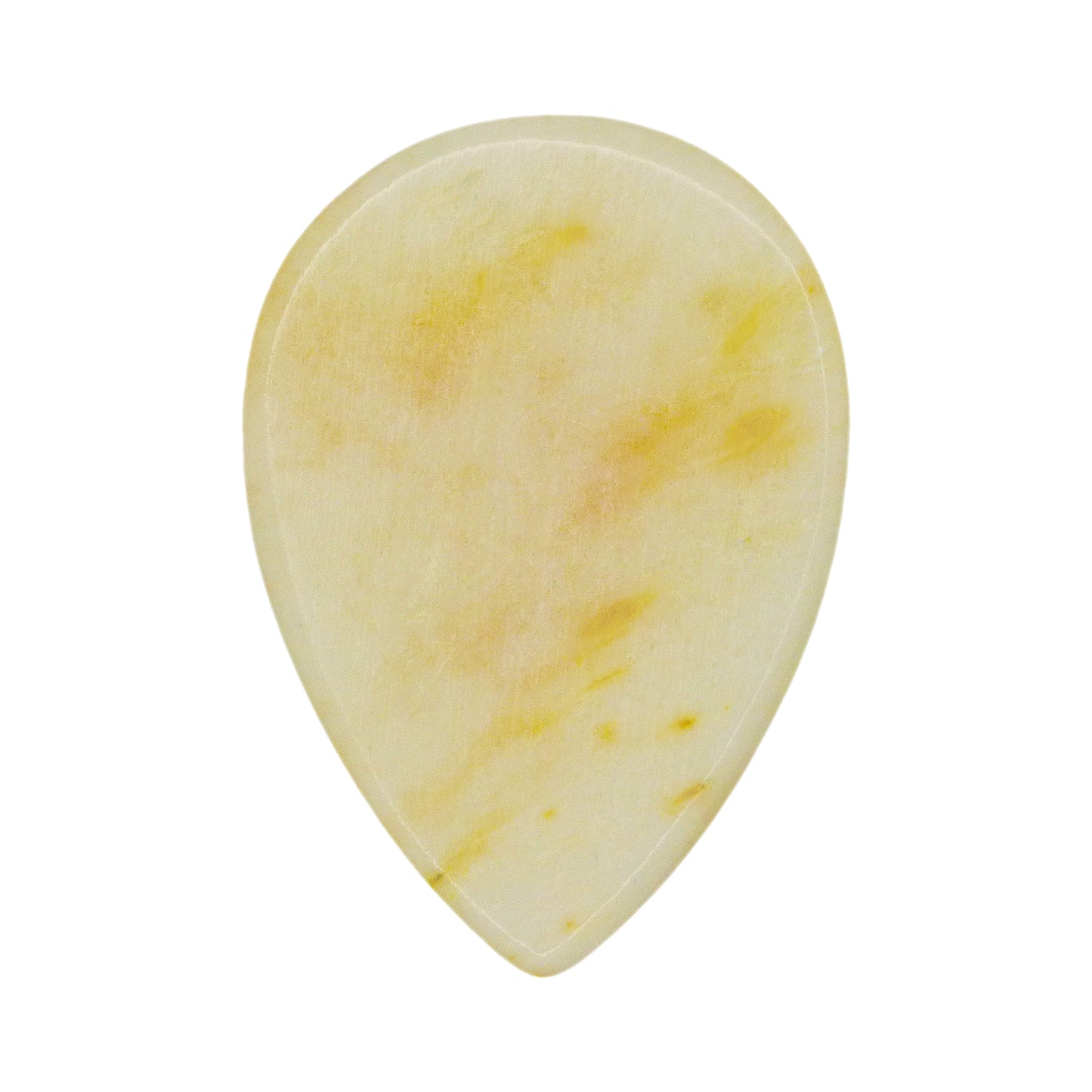 Camel Bone Guitar Or Bass Pick - 1.5 mm Ultra Heavy Gauge - 358 Small Teardrop Shape - Natural Finish Handmade Specialty Exotic Plectrum