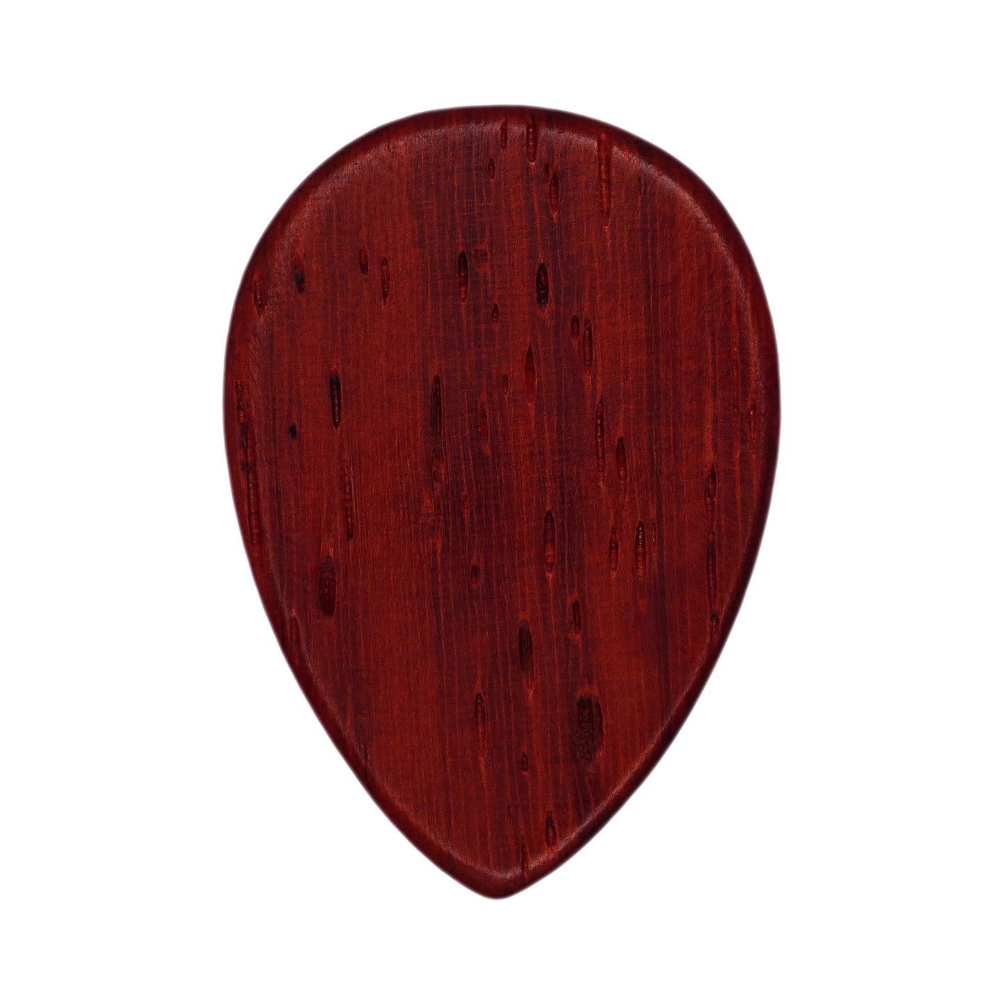 Padauk Wood Guitar Or Bass Pick - 1.5 mm Ultra Heavy Gauge - 358 Small Teardrop Shape - Natural Finish Handmade Specialty Exotic Plectrum