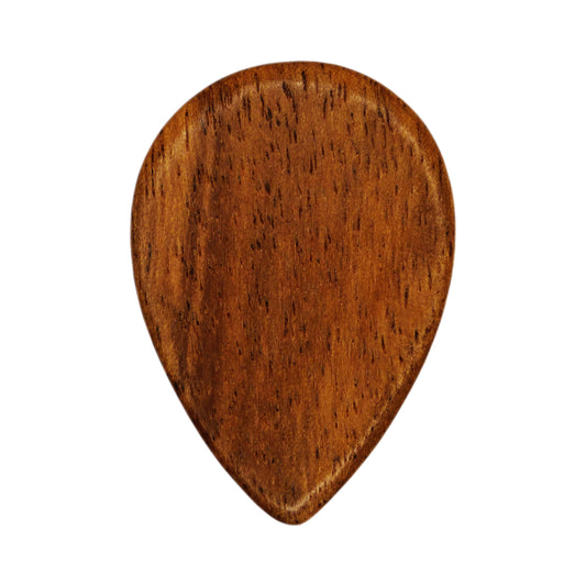 Teak Wood Guitar Or Bass Pick - 1.5 mm Ultra Heavy Gauge - 358 Small Teardrop Shape - Natural Finish Handmade Specialty Exotic Plectrum