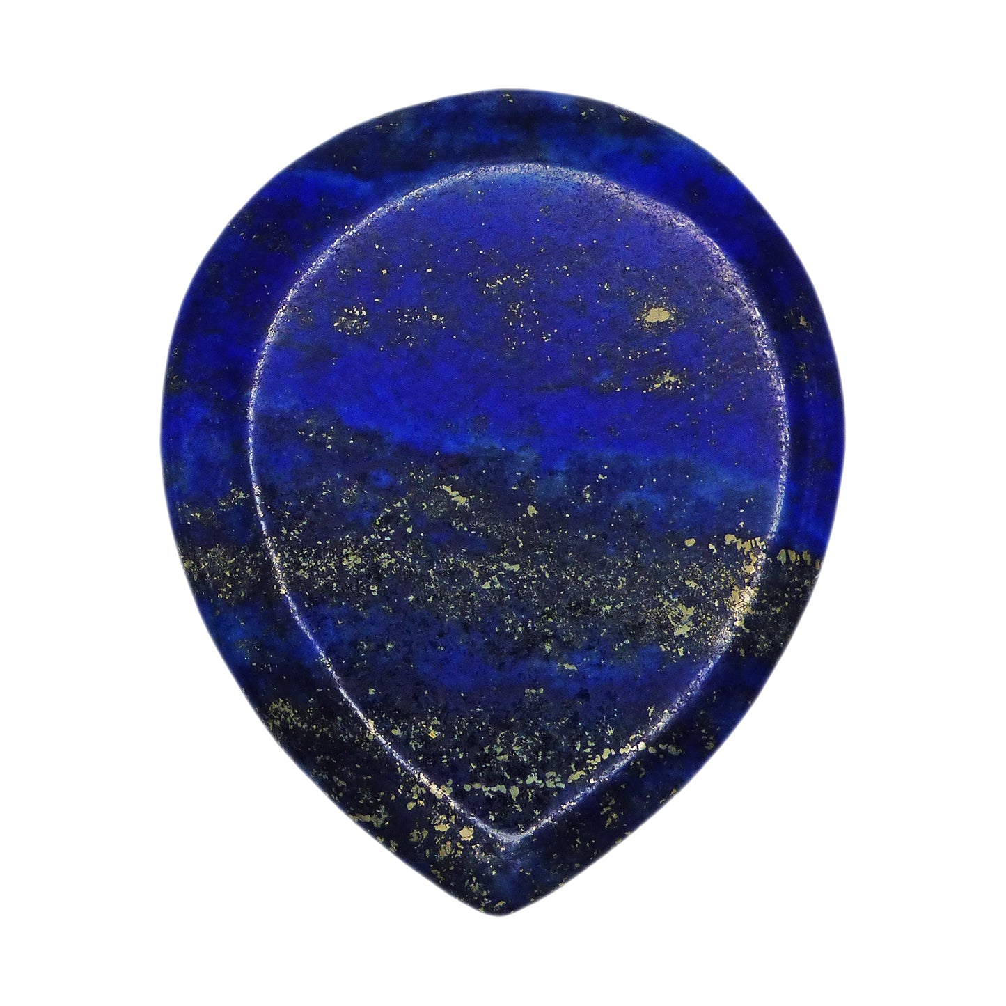 Lapis Lazuli Stone Guitar Or Bass Pick - 3.0 mm Ultra Heavy Gauge - 347 Large Teardrop Shape - Specialty Handmade Gemstone Exotic Plectrum