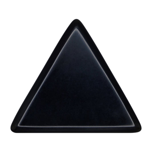 Black Obsidian Volcanic Glass Stone Guitar Or Bass Pick - 3.0 mm Ultra Heavy Gauge - 355 Large Triangle Shape - Specialty Handmade Gemstone Exotic Plectrum