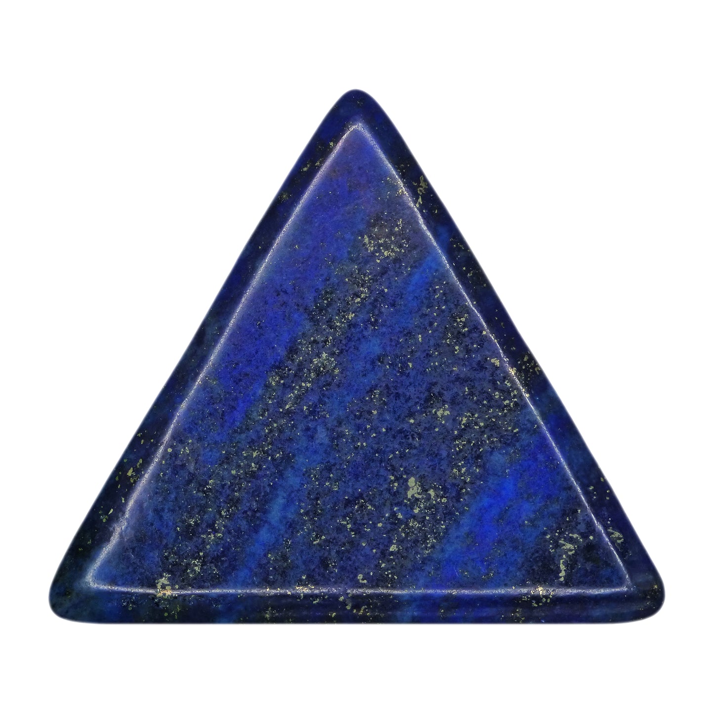 Lapis Lazuli Stone Guitar Or Bass Pick - 3.0 mm Ultra Heavy Gauge - 355 Large Triangle Shape - Specialty Handmade Gemstone Exotic Plectrum