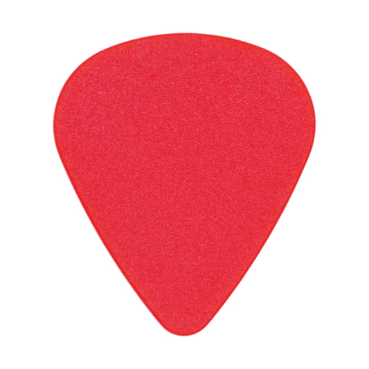 Textured ABS Plastic Red Guitar Or Bass Pick - 0.71 mm Medium Gauge - 351 Shape