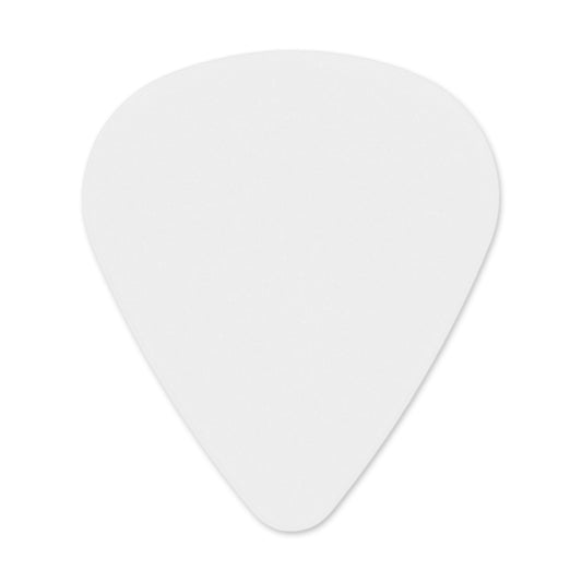 Textured ABS Plastic White Guitar Or Bass Pick - 0.71 mm Medium Gauge - 351 Shape