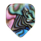 Celluloid Abalone Guitar Or Bass Pick - 0.96 mm Heavy Gauge - 330 Medium Home Plate Shape