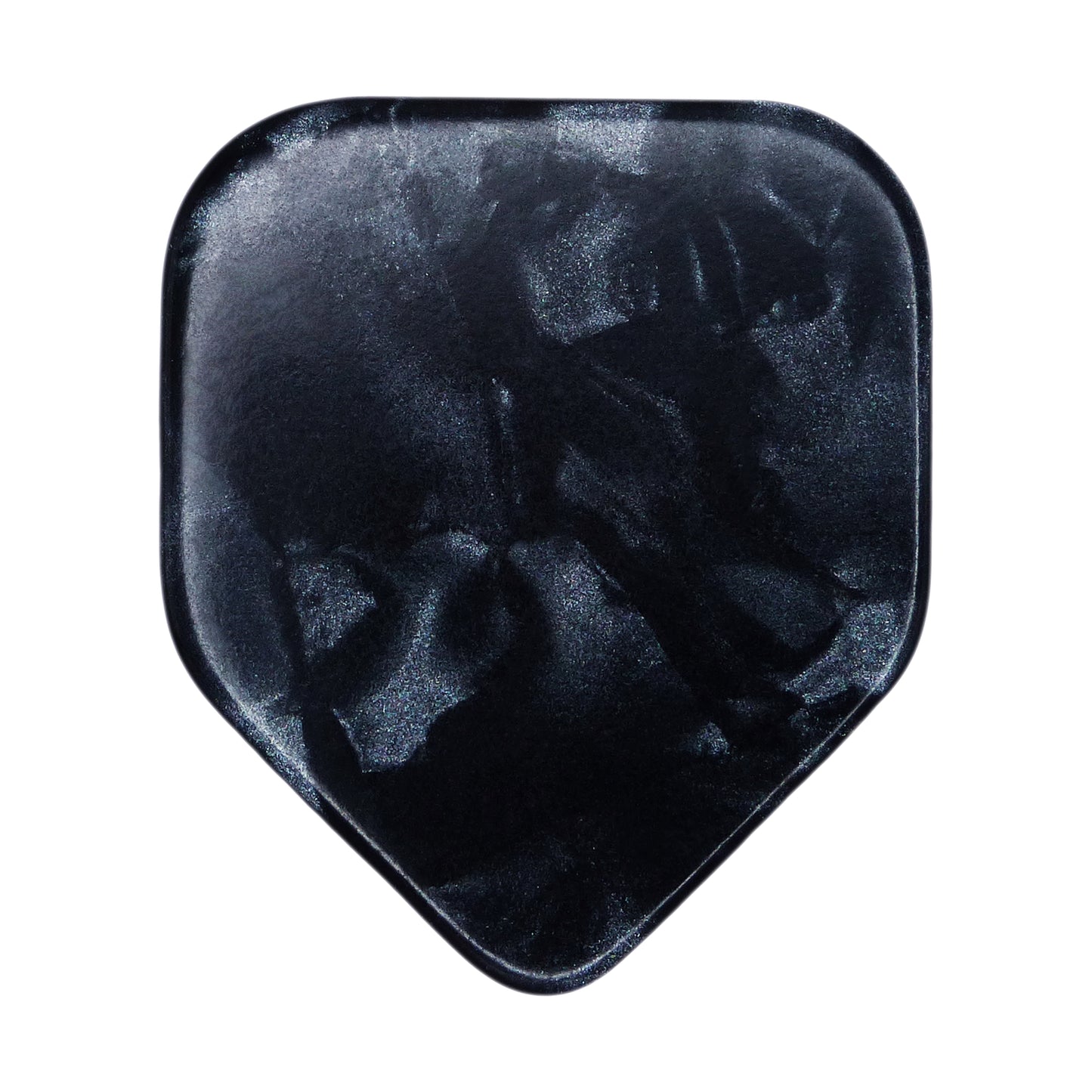 Celluloid Black Pearl Guitar Or Bass Pick - 0.96 mm Heavy Gauge - 330 Medium Home Plate Shape