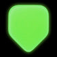 Celluloid Glow In The Dark Guitar Or Bass Pick - 0.96 mm Heavy Gauge - 330 Medium Home Plate Shape