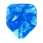 Celluloid Light Blue Pearl Guitar Or Bass Pick - 0.96 mm Heavy Gauge - 330 Medium Home Plate Shape