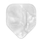 Celluloid White Pearl Guitar Or Bass Pick - 0.96 mm Heavy Gauge - 330 Medium Home Plate Shape
