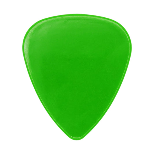 Nylon Green Guitar Or Bass Pick - 0.96 mm Heavy Gauge - 351 Shape