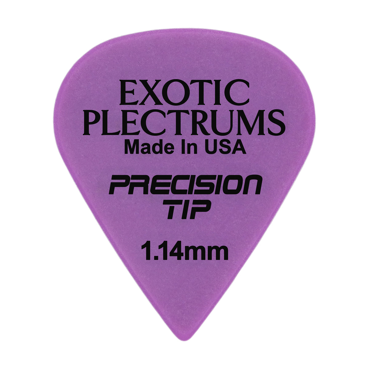 Exotic Plectrums Delrin Purple Guitar Or Bass Pick - 1.14 mm Extra Heavy Gauge - Premium Made In USA - Extra Sharp 351 Precision Tip Shape
