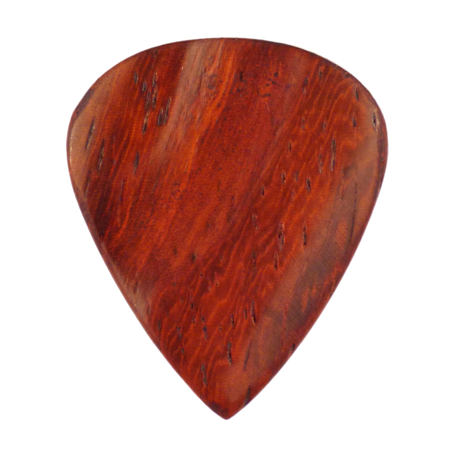 Padauk Wood Guitar Or Bass Pick - 3.0 mm Ultra Heavy Gauge - 351 Groove Shape - Natural Finish Handmade Specialty Exotic Plectrum