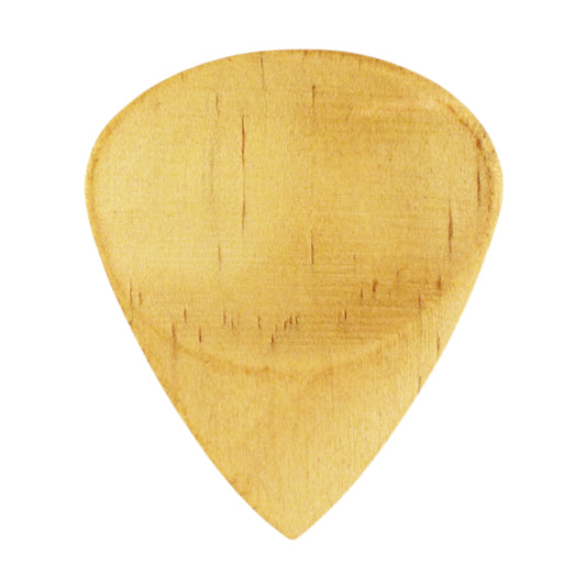 Pine Wood Guitar Or Bass Pick - 3.0 mm Ultra Heavy Gauge - 351 Groove Shape - Natural Finish Handmade Specialty Exotic Plectrum