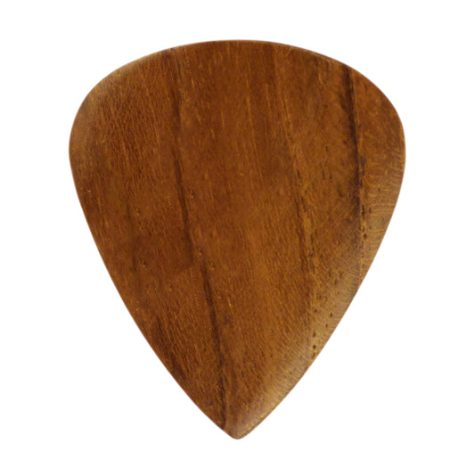 Teak Wood Guitar Or Bass Pick - 3.0 mm Ultra Heavy Gauge - 351 Groove Shape - Natural Finish Handmade Specialty Exotic Plectrum