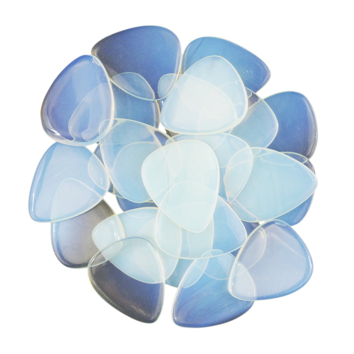 Opalite Gemstone Guitar Or Bass Pick - 3.0 mm Ultra Heavy Gauge - 351 Shape - Specialty Handmade Exotic Plectrum