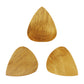 Bamboo Guitar Or Bass Pick - 3.0 mm Ultra Heavy Gauge - 351 Groove Shape - Natural Finish Handmade Specialty Exotic Plectrum