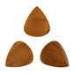 Teak Wood Guitar Or Bass Pick - 3.0 mm Ultra Heavy Gauge - 351 Groove Shape - Natural Finish Handmade Specialty Exotic Plectrum