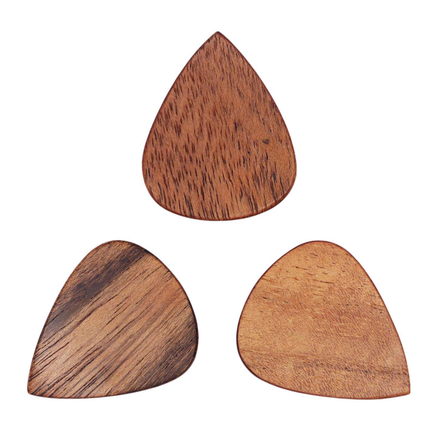 Acacia Wood Guitar Or Bass Pick - 1.5 mm Heavy Gauge - 351 Shape - Natural Finish Handmade Specialty Exotic Plectrum