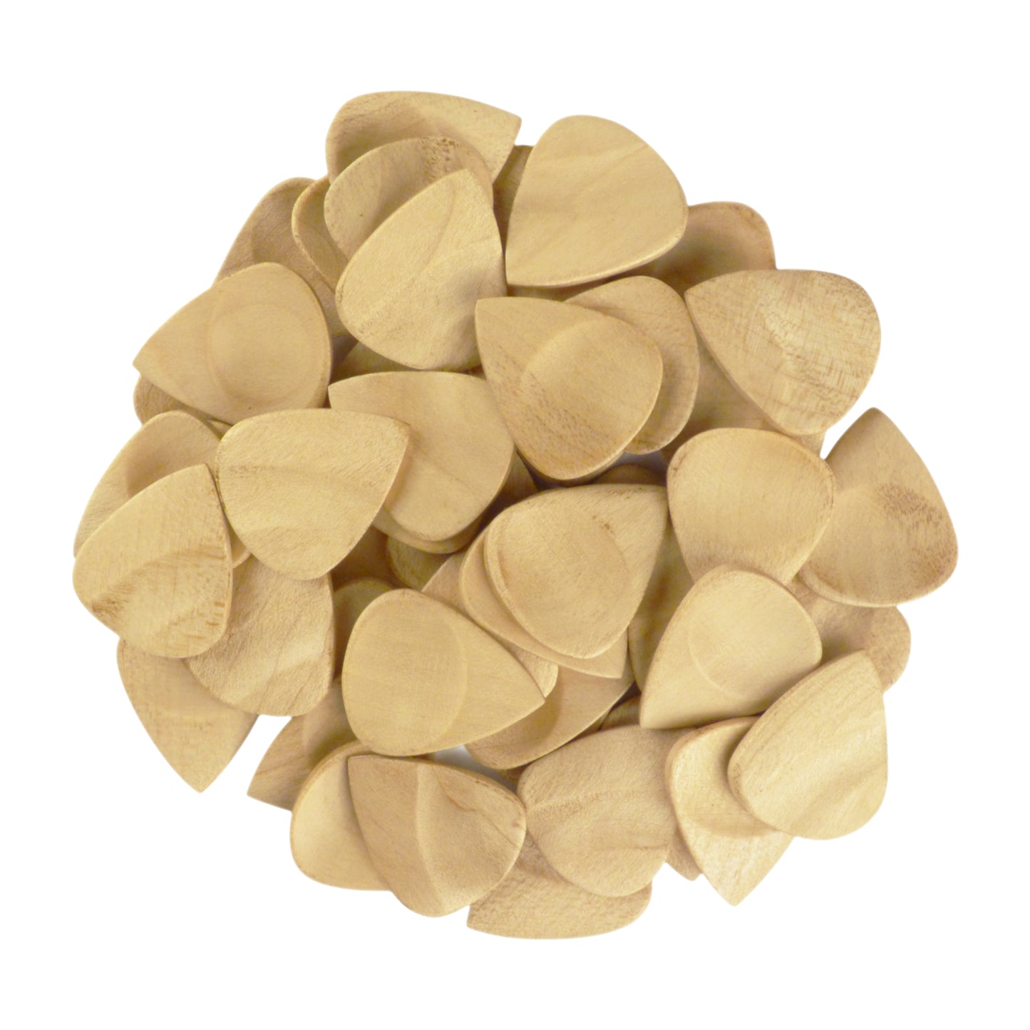 Maple Wood Guitar Or Bass Pick - 3.0 mm Ultra Heavy Gauge - 351 Groove Shape - Natural Finish Handmade Specialty Exotic Plectrum