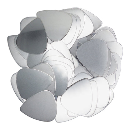 Stainless Steel Guitar Or Bass Pick - 0.40 mm Light Gauge - 351 Shape - Specialty Metal Exotic Plectrum
