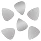 Stainless Steel Guitar Or Bass Pick - 0.80 mm Medium Gauge - 351 Shape - Specialty Metal Exotic Plectrum