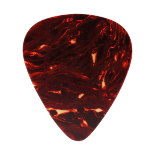 Celluloid Brown Tortoise Guitar Or Bass Pick - 1.21 mm Extra Heavy Gauge - Premium Made In USA - 351 Shape