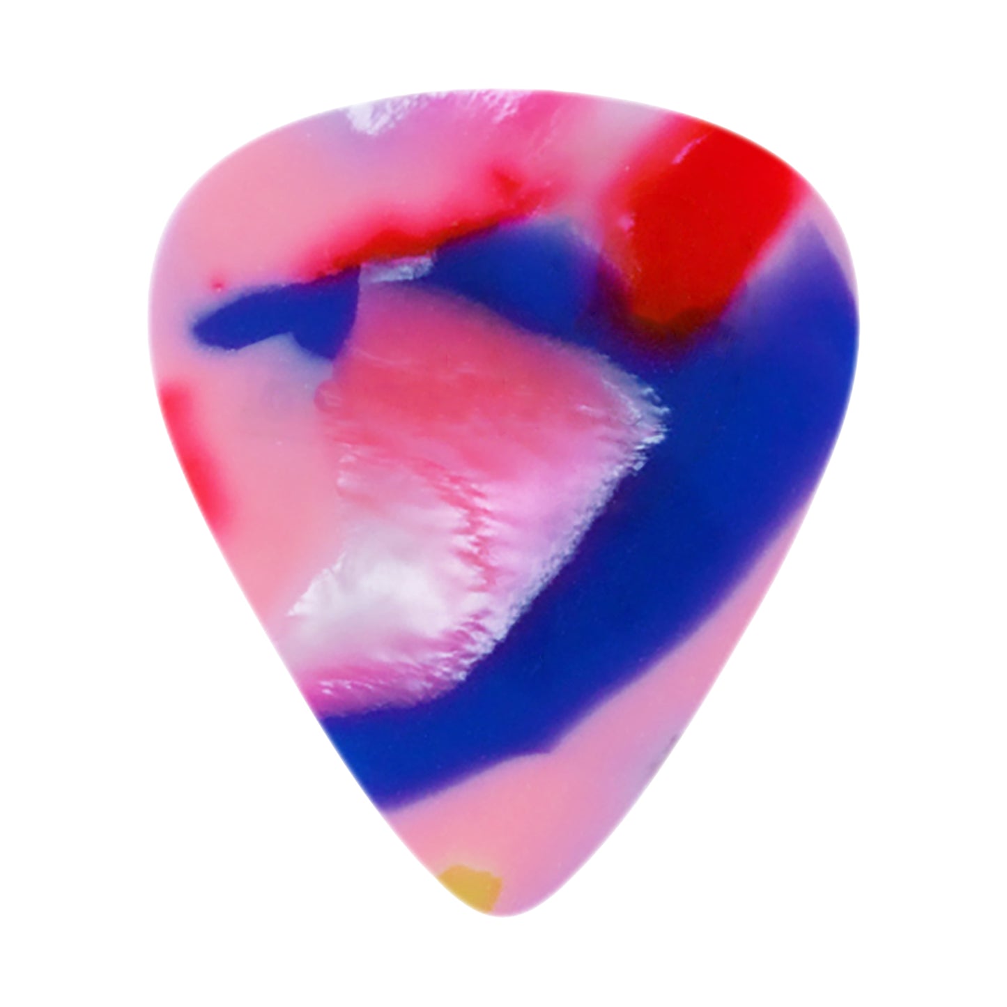 Celluloid Psychedelic Pearl Guitar Or Bass Pick - 0.46 mm Light Gauge - Premium Made In USA - 351 Shape