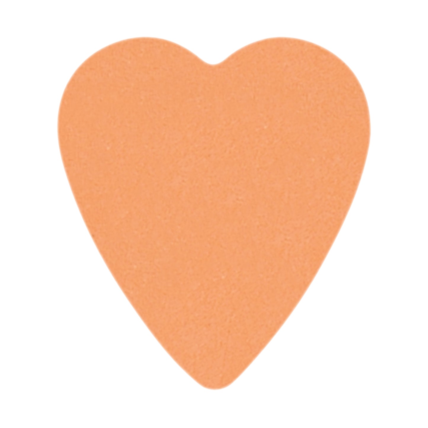 Delrin Orange Guitar Or Bass Pick - 0.60 mm Medium Light Gauge - Premium Made In USA - 323 Heart Shape