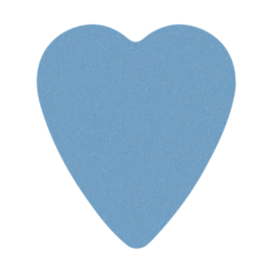 Delrin Blue Guitar Or Bass Pick - 1.0 mm Heavy Gauge - Premium Made In USA - 323 Heart Shape