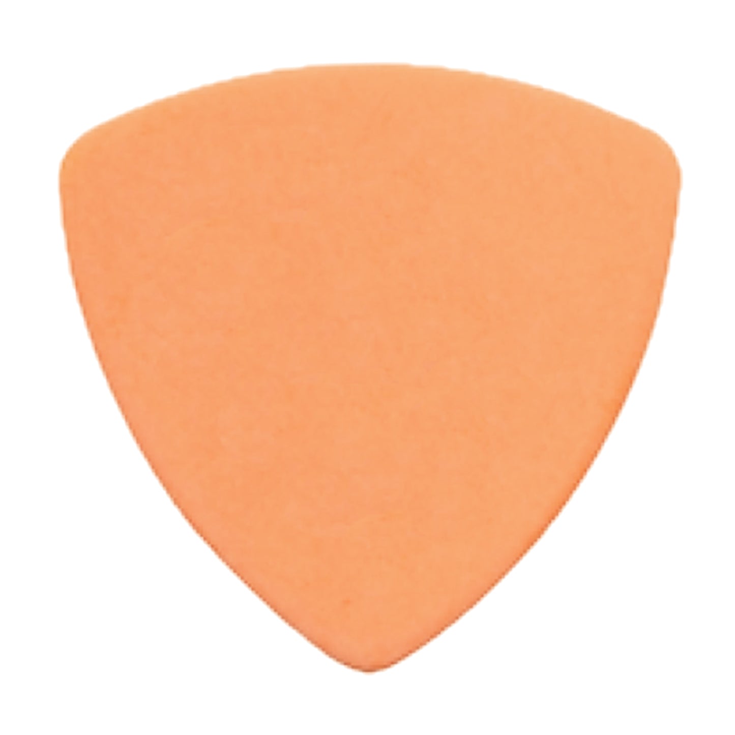 Delrin Orange Guitar Or Bass Pick - 0.60 mm Medium Light Gauge - Premium Made In USA - 346 Rounded Triangle Shape