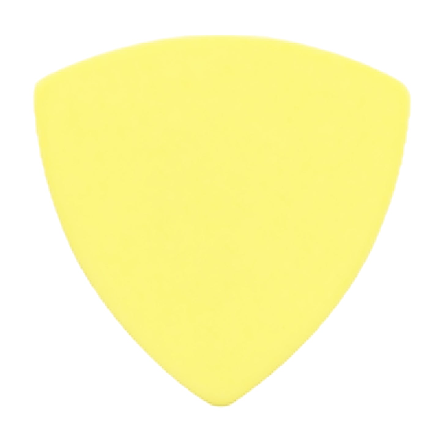 Delrin Yellow Guitar Or Bass Pick - 0.73 mm Medium Gauge - Premium Made In USA - 346 Rounded Triangle Shape