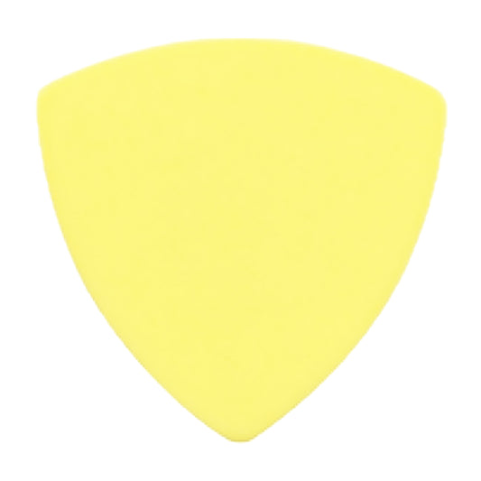 Delrin Yellow Guitar Or Bass Pick - 0.73 mm Medium Gauge - Premium Made In USA - 346 Rounded Triangle Shape