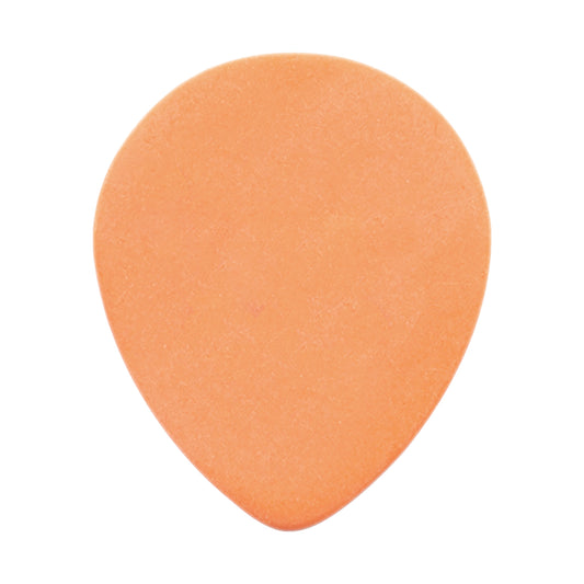 Delrin Orange Guitar Or Bass Pick - 0.60 mm Medium Light Gauge - Premium Made In USA - 347 Large Teardrop Shape