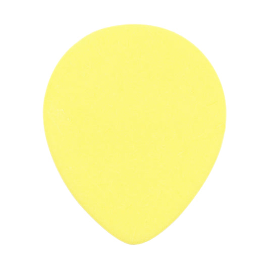 Delrin Yellow Guitar Or Bass Pick - 0.73 mm Medium Gauge - Premium Made In USA - 347 Large Teardrop Shape