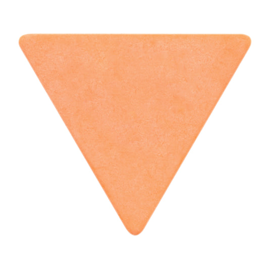 Delrin Orange Guitar Or Bass Pick - 0.60 mm Medium Light Gauge - Premium Made In USA - 355 Large Triangle Shape