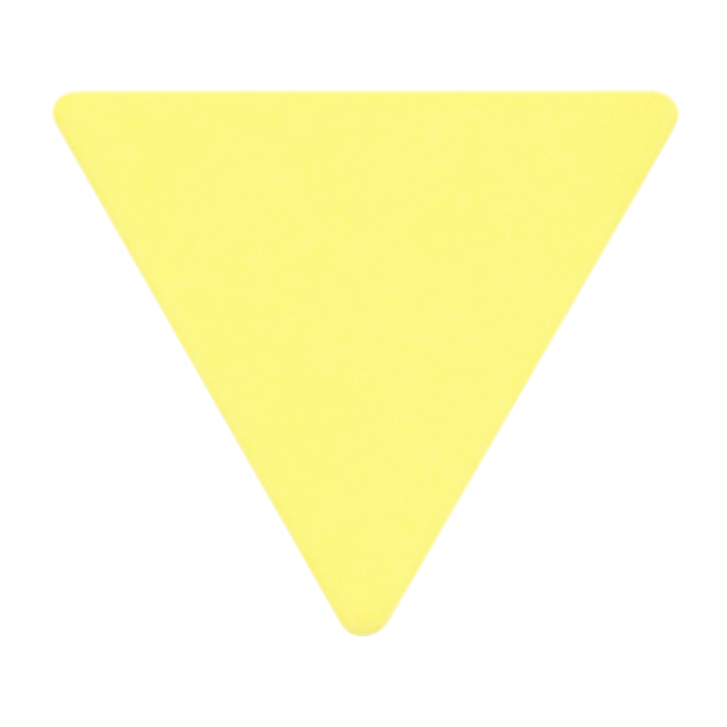 Delrin Yellow Guitar Or Bass Pick - 0.73 mm Medium Gauge - Premium Made In USA - 355 Large Triangle Shape