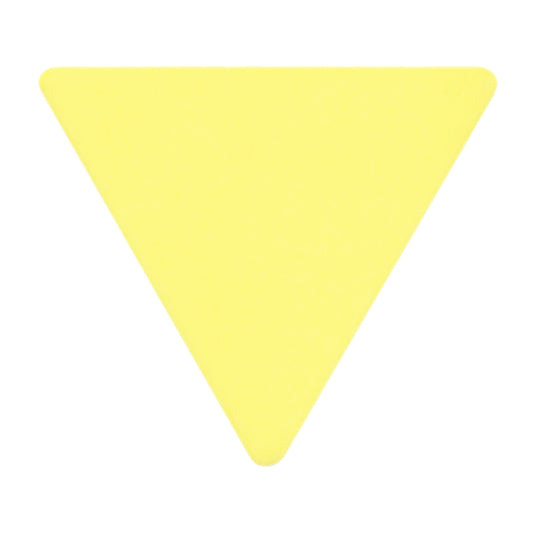 Delrin Yellow Guitar Or Bass Pick - 0.73 mm Medium Gauge - Premium Made In USA - 355 Large Triangle Shape