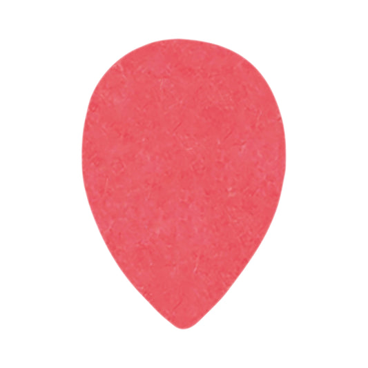 Delrin Red Guitar Or Bass Pick - 0.50 mm Light Gauge - Premium Made In USA - 358 Small Teardrop Shape