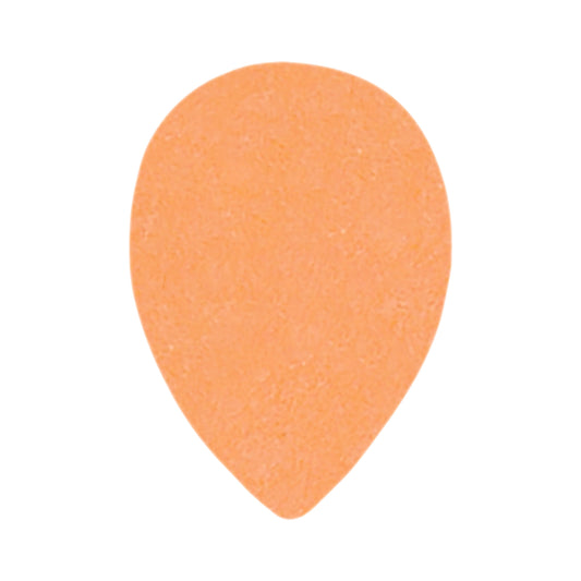 Delrin Orange Guitar Or Bass Pick - 0.60 mm Medium Light Gauge - Premium Made In USA - 358 Small Teardrop Shape