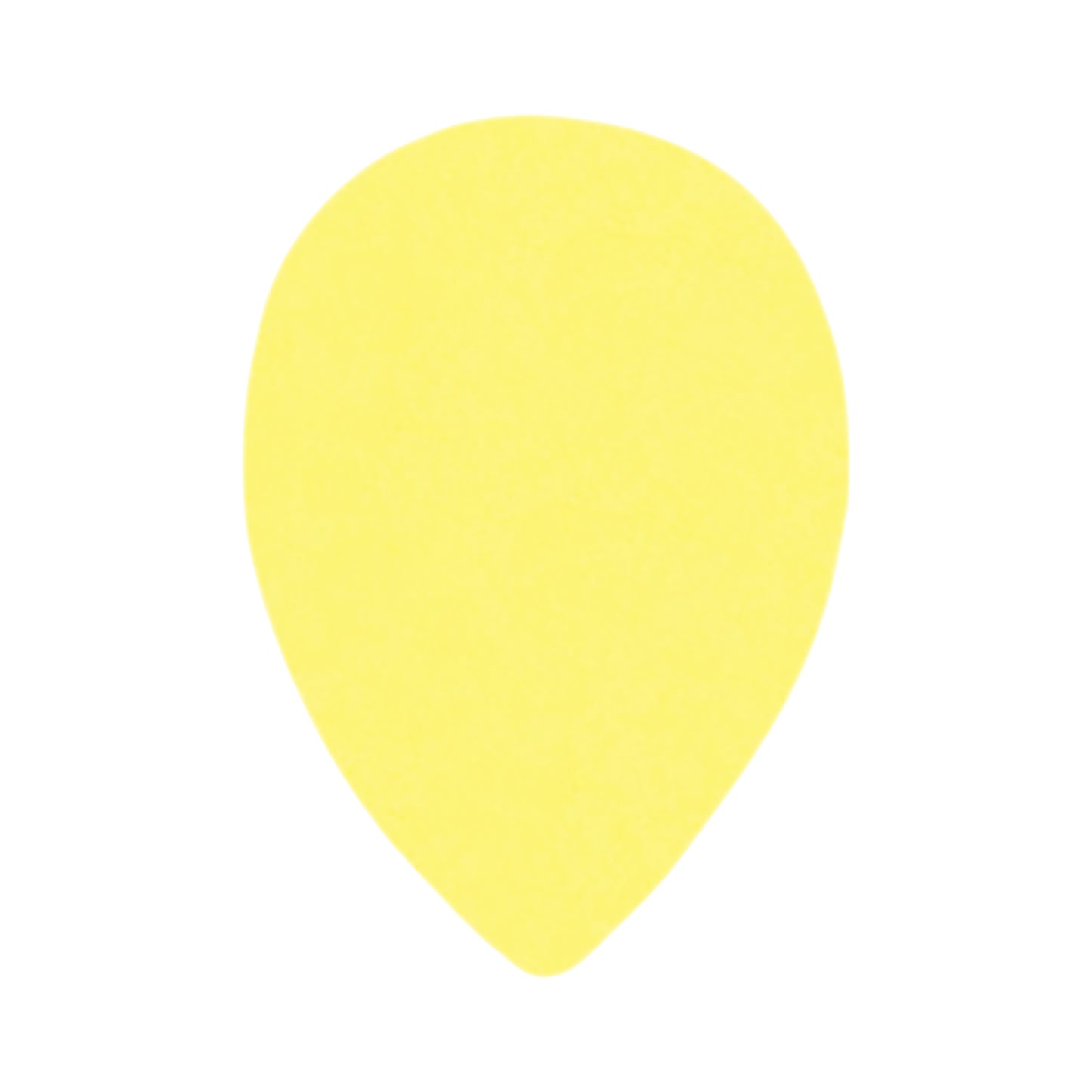 Delrin Yellow Guitar Or Bass Pick - 0.73 mm Medium Gauge - Premium Made In USA - 358 Small Teardrop Shape