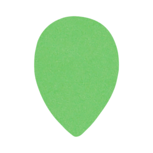 Delrin Green Guitar Or Bass Pick - 0.88 mm Medium Heavy Gauge - Premium Made In USA - 358 Small Teardrop Shape