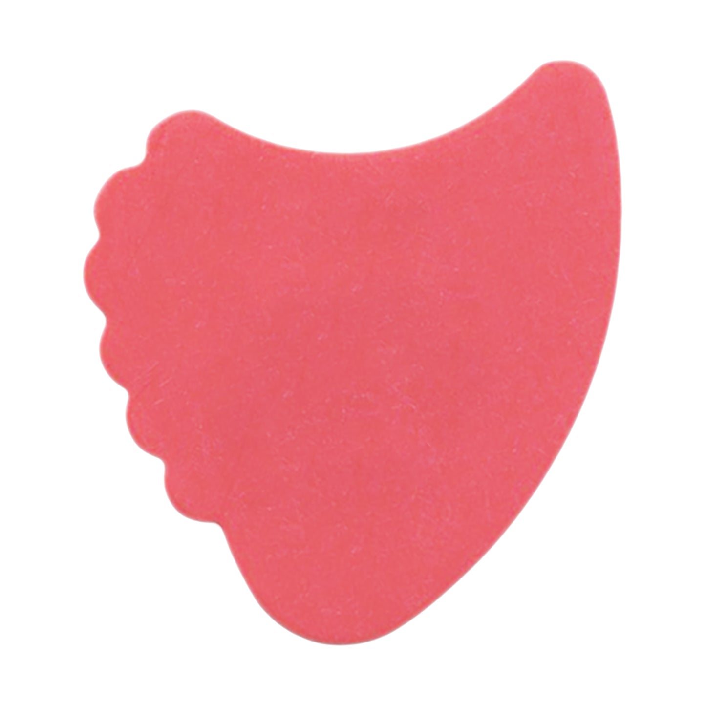 Delrin Red Guitar Or Bass Pick - 0.50 mm Light Gauge - Premium Made In USA - 390 Shark Fin Shape