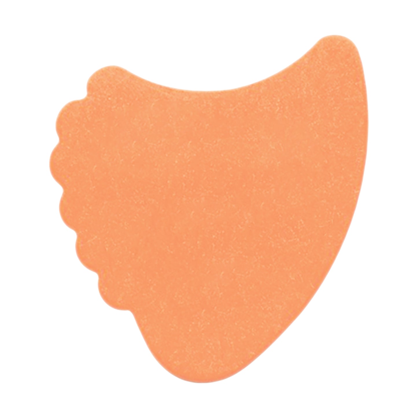 Delrin Orange Guitar Or Bass Pick - 0.60 mm Medium Light Gauge - Premium Made In USA - 390 Shark Fin Shape