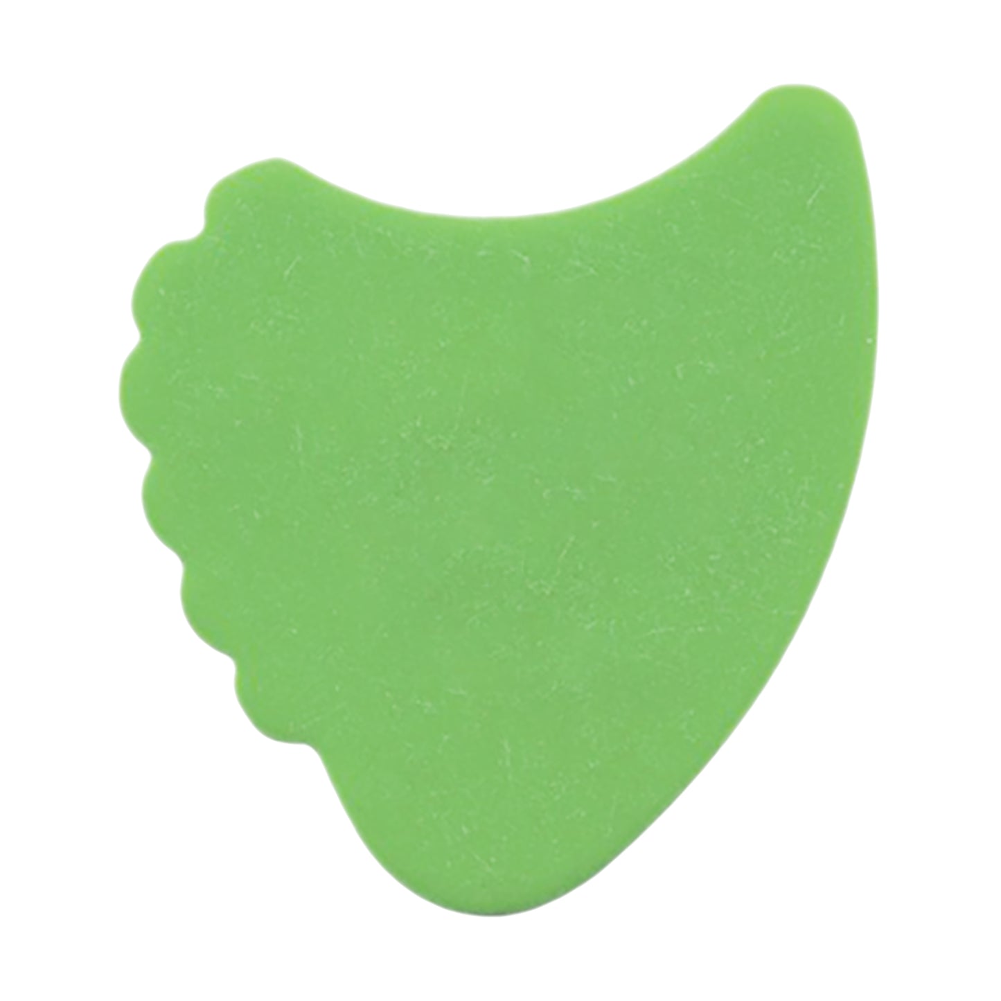 Delrin Green Guitar Or Bass Pick - 0.88 mm Medium Heavy Gauge - Premium Made In USA - 390 Shark Fin Shape