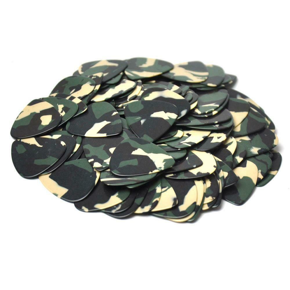 Celluloid Woodland Camouflage Guitar Or Bass Pick - 0.46 mm Light Gauge - 351 Shape